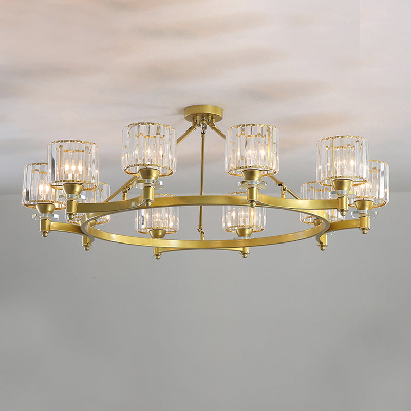 Modern Creative Indoor Pendant Light Crystal Geometric Chandelier