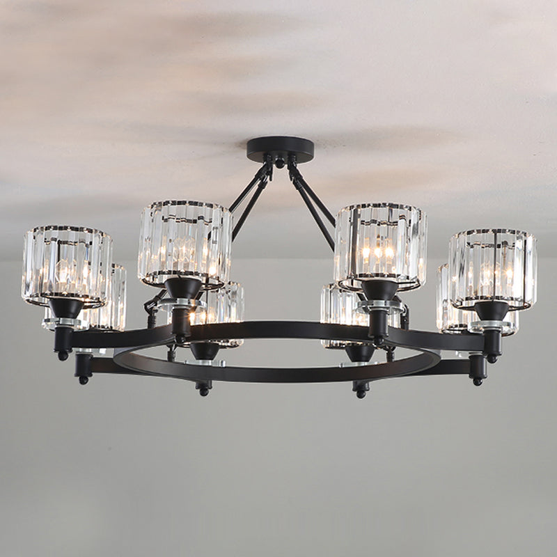 Modern Creative Indoor Pendant Light Crystal Geometric Chandelier