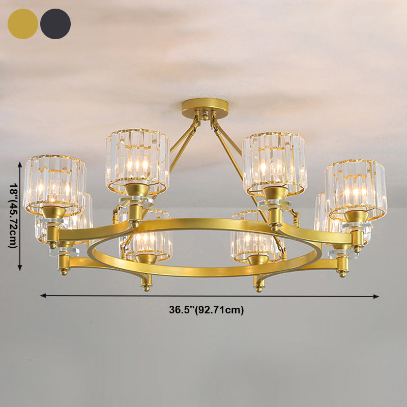 Modern Creative Indoor Pendant Light Crystal Geometric Chandelier