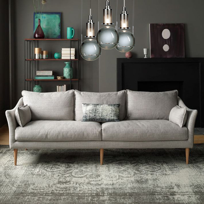 Moderne luxe enkele hanglamp licht elektroplate Iron Globe hangende lamp met kristalschaduw