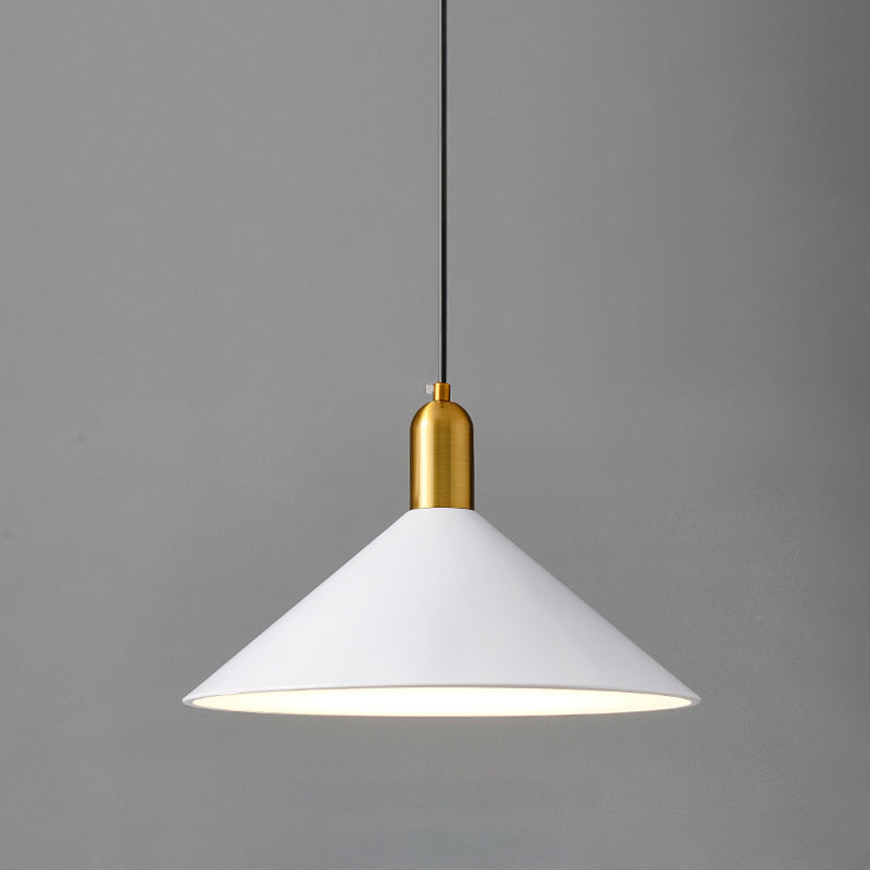 Elektroplate ijzerhanglamp in moderne creatieve stijl taps toelopend indoor hanglampje