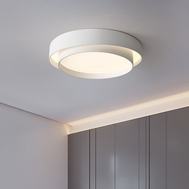 Lacquered Iron LED Ceiling Light in Modern Minimalist Style Acrylic Circular Ceiling Fixture