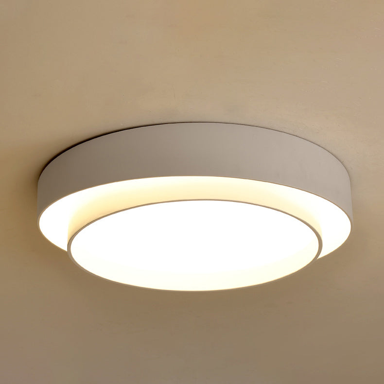 Lacquered Iron LED Ceiling Light in Modern Minimalist Style Acrylic Circular Ceiling Fixture