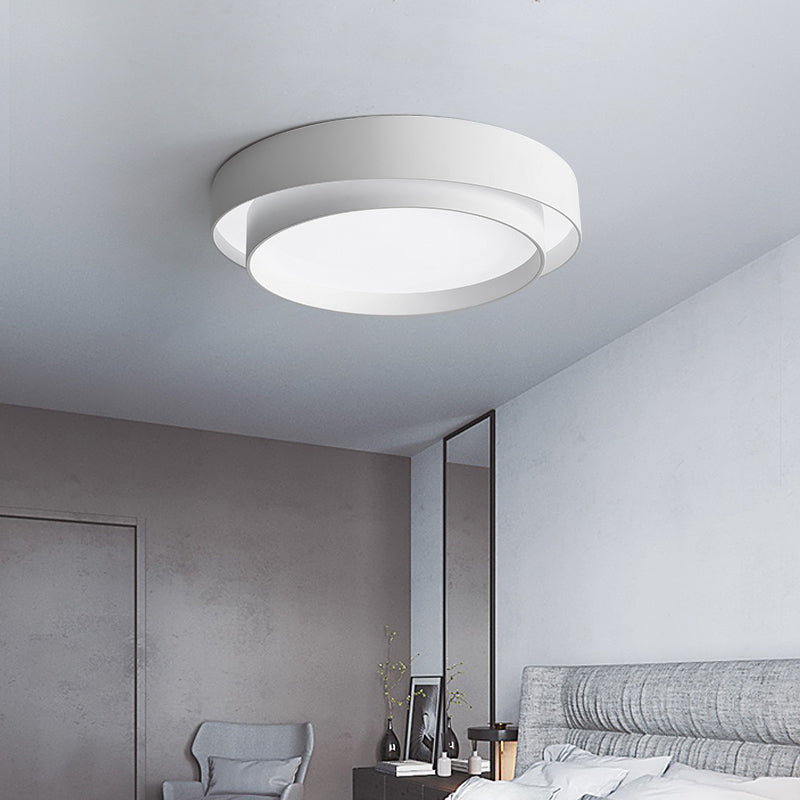 Lacquered Iron LED Ceiling Light in Modern Minimalist Style Acrylic Circular Ceiling Fixture