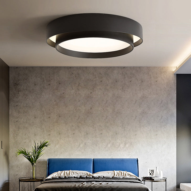 Lacquered Iron LED Ceiling Light in Modern Minimalist Style Acrylic Circular Ceiling Fixture