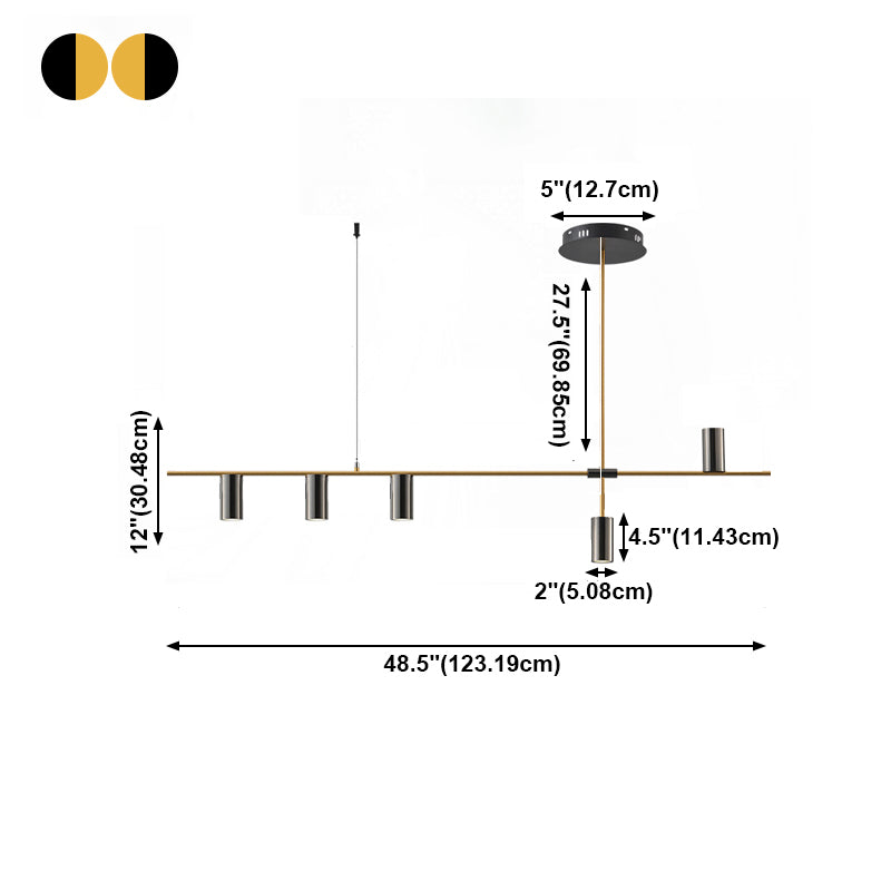 Lámpara de cocina de la mesa de comedor de estilo moderno lámpara colgante de cocina LED