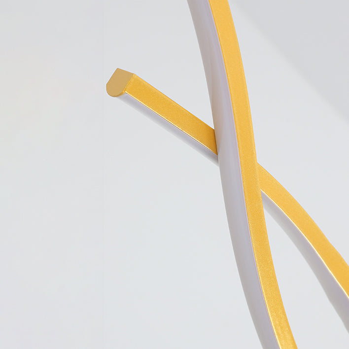 Dining Room LED Island Light Modern Style Kitchen Bar LED Wavy Dining Pendant Lamp