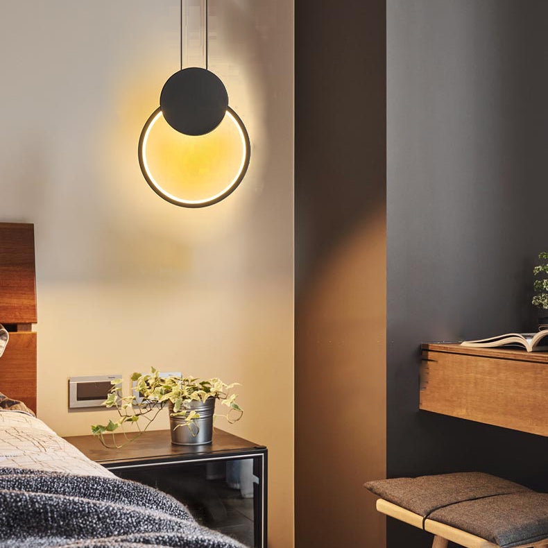 Testa a sospensione nero a testa singola tonalità silicone lampade a sospensione moderna per soggiorno