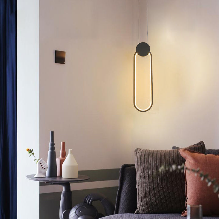 Testa a sospensione nero a testa singola tonalità silicone lampade a sospensione moderna per soggiorno