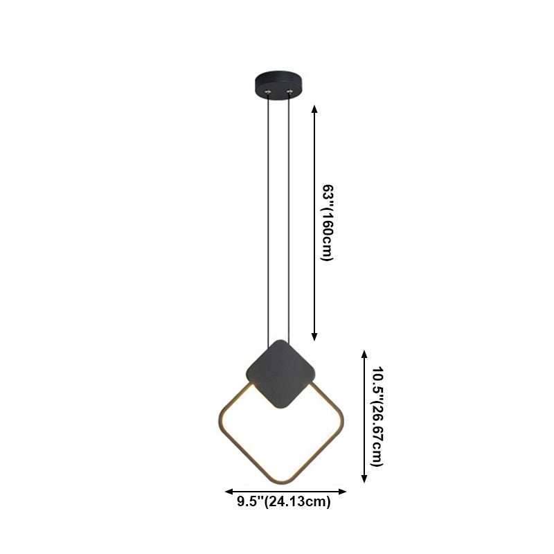Testa a sospensione nero a testa singola tonalità silicone lampade a sospensione moderna per soggiorno