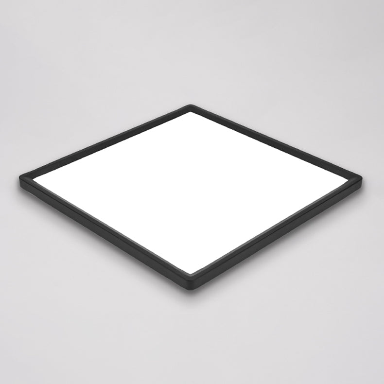 Lámparas de techo LED negras con montaje empotrado y simplicidad moderna para sala de estar