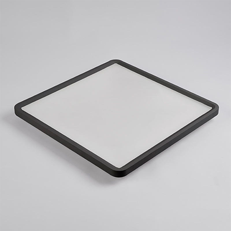 Lámparas de techo LED negras con montaje empotrado y simplicidad moderna para sala de estar