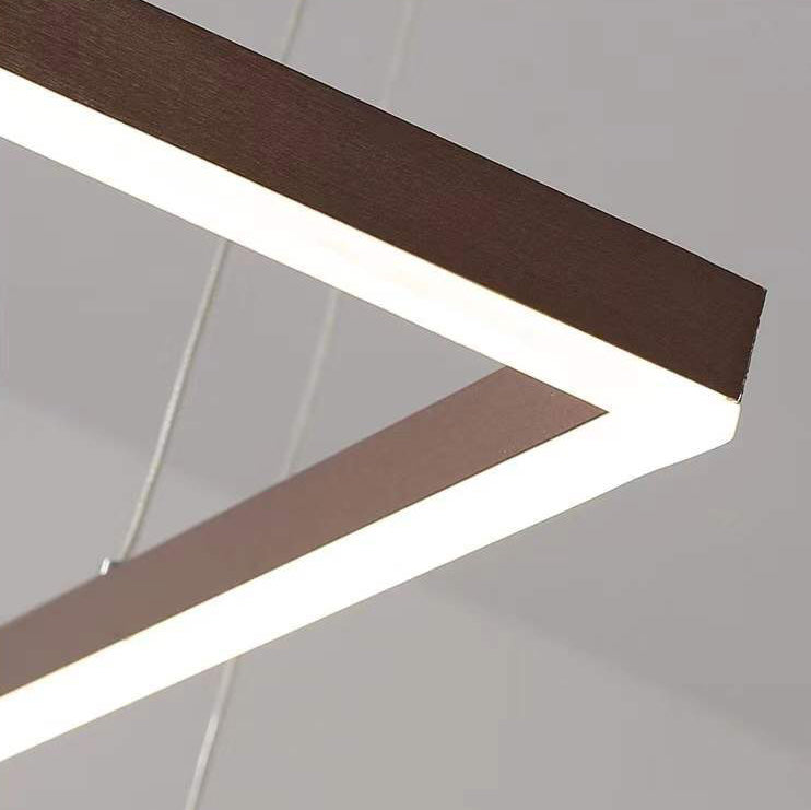 Modern Chandelier Light Fixtures 5-Light Hanging Pendant Lamps with White Acrylic Shade