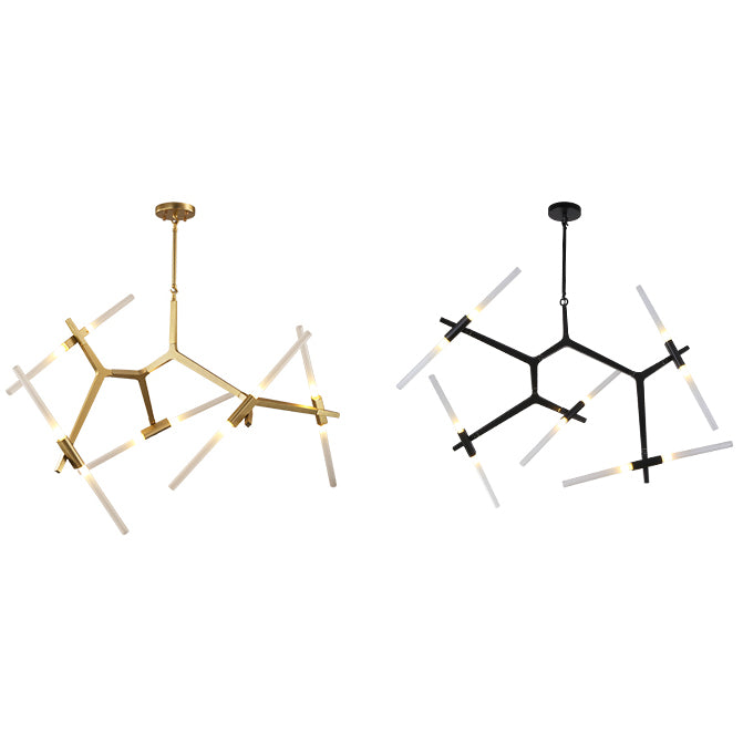 Postmodern Metal Chandelier Branch Shape Chandelier Pendant Lamps for Living Room