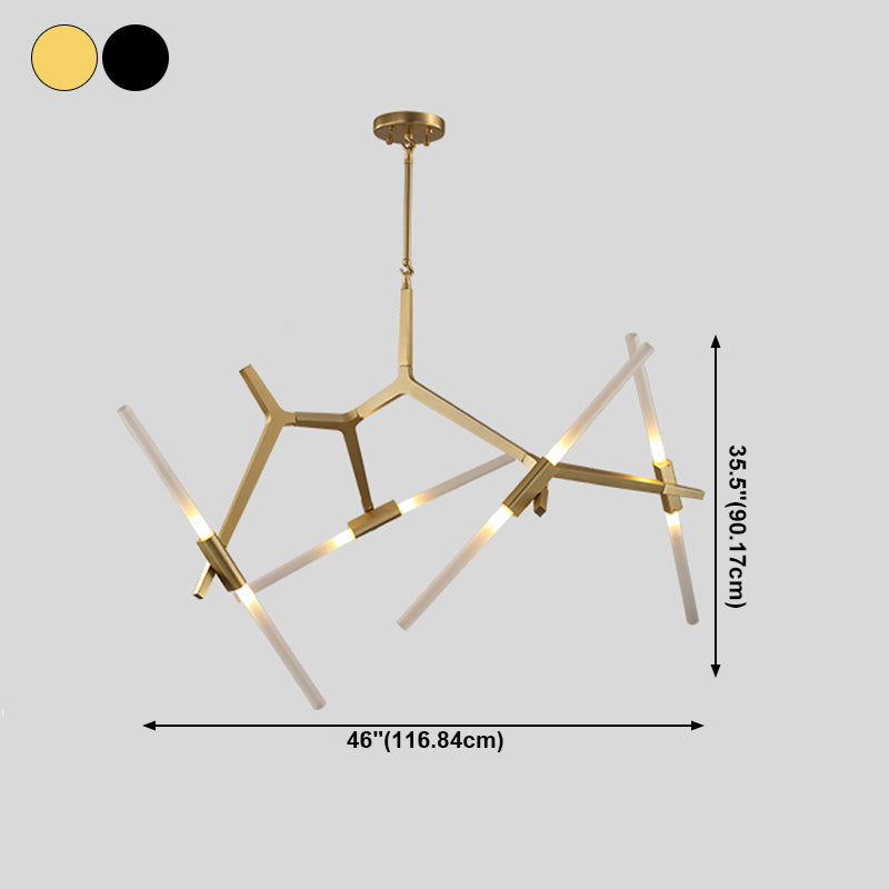 Postmodern Metal Chandelier Branch Shape Chandelier Pendant Lamps for Living Room