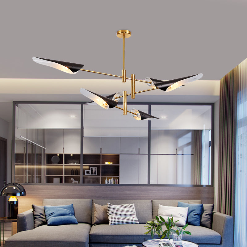 Nordic Style Metal Chandelier Geometric Shape Chandelier Pendant Lamps for Living Room