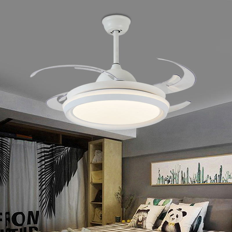 42 "Largeur Simplicité Éclairage de ventilateur de plafond rond