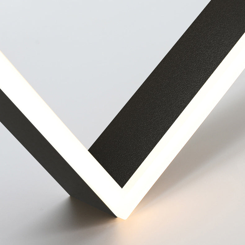 Candelera de araña de metal moderna Candelera cuadrada de múltiples capas en negro para sala de estar