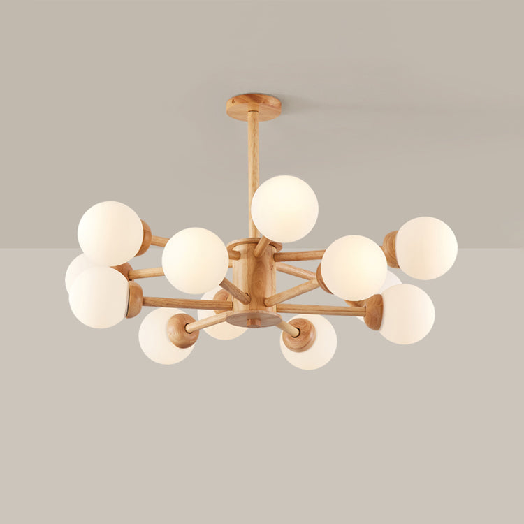 Lámparas de lámpara de lámpara de globo modernas lámparas colgantes colgantes de múltiples cabezas con sombra de vidrio