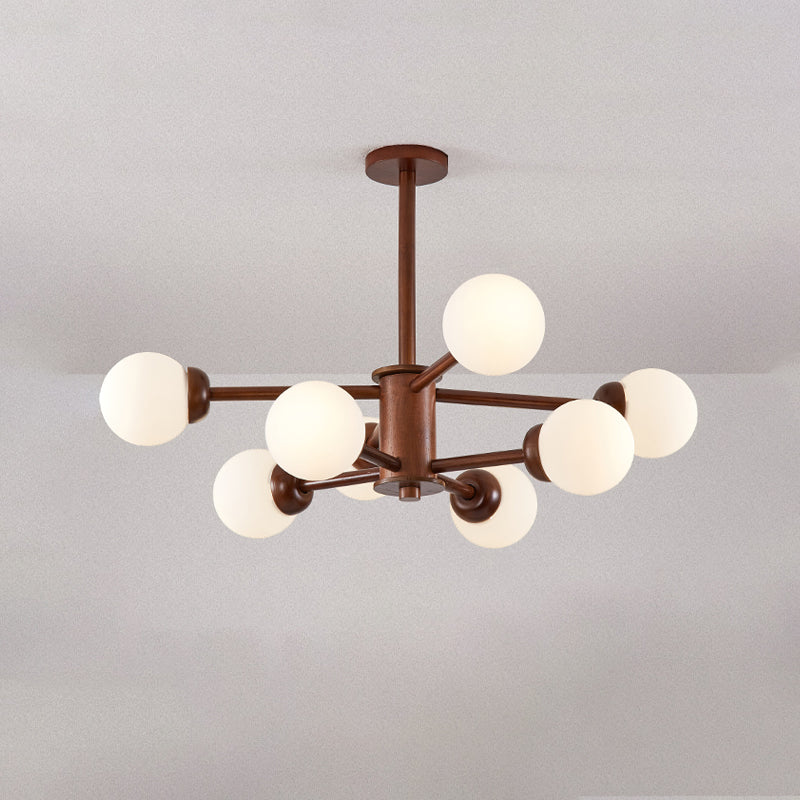 Lámparas de lámpara de lámpara de globo modernas lámparas colgantes colgantes de múltiples cabezas con sombra de vidrio