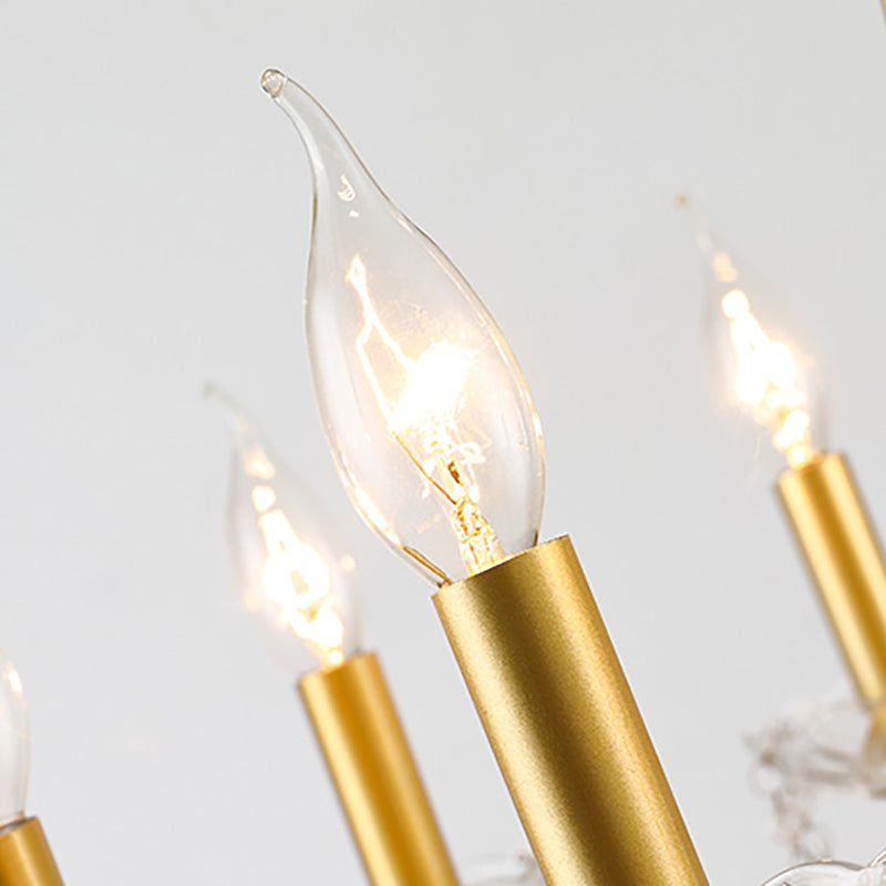 Cougie Éclairage suspendu Amérique de style American Multi-Head suspension avec une perle en cristal