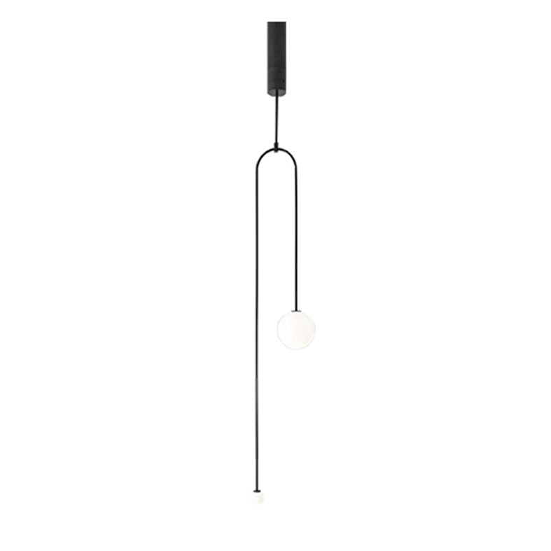 2-licht hanger lamp hedendaagse stijl lineaire vorm metallic hangend licht