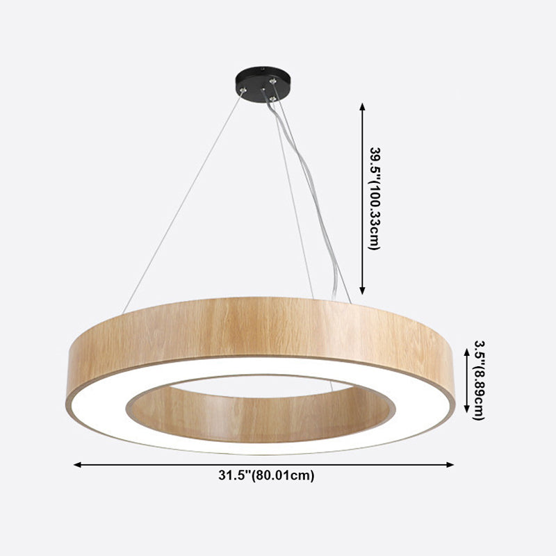 Drum Pendant Lighting Simplicity Modern Round LED Hanging Light Fixtures for Living Room