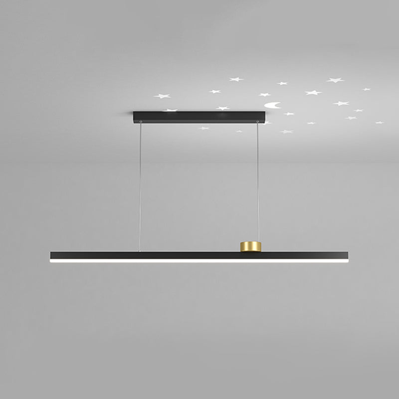 Dining Room LED Island Light Modern Style Kitchen Bar Rectangle Pendant Lamp