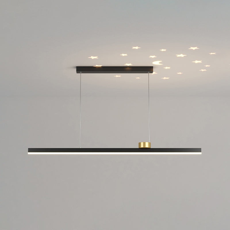 Dining Room LED Island Light Modern Style Kitchen Bar Rectangle Pendant Lamp