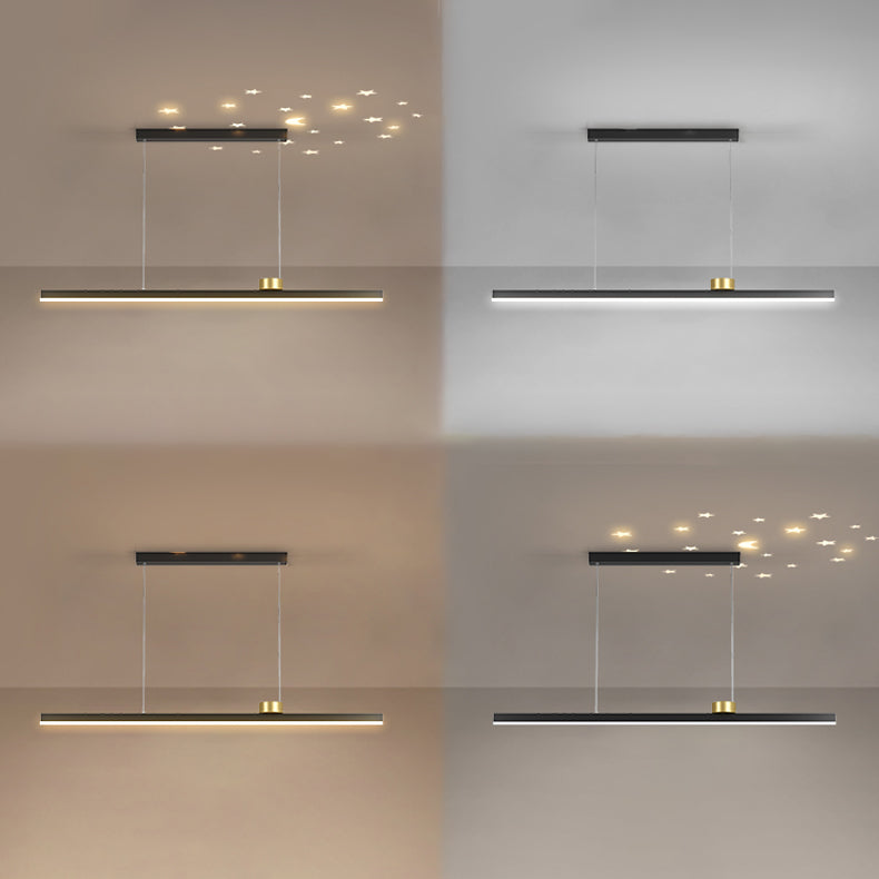 Dining Room LED Island Light Modern Style Kitchen Bar Rectangle Pendant Lamp