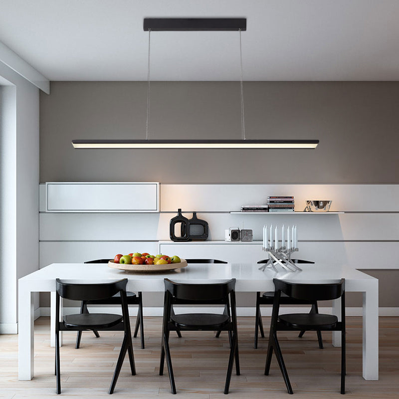 Rectangle Dining Room Island Light Nordic LED Dining Pendant Lamp for Kitchen