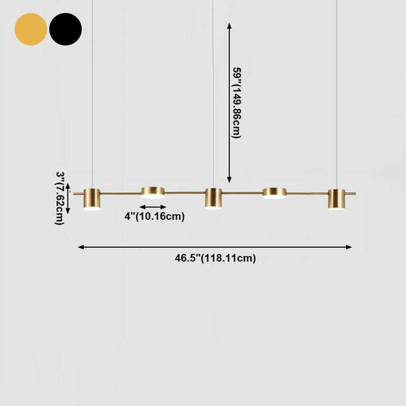 Nordic Simple Dining Table Lámpara de la isla Bar de cocina Bar comedor LED LIGHT