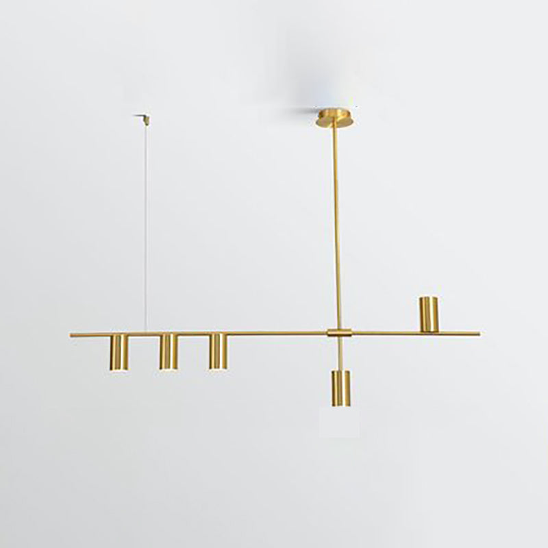 Lámpara de comedor de mesa de comedor simple nórdica lámpara colgante de comedor en oro