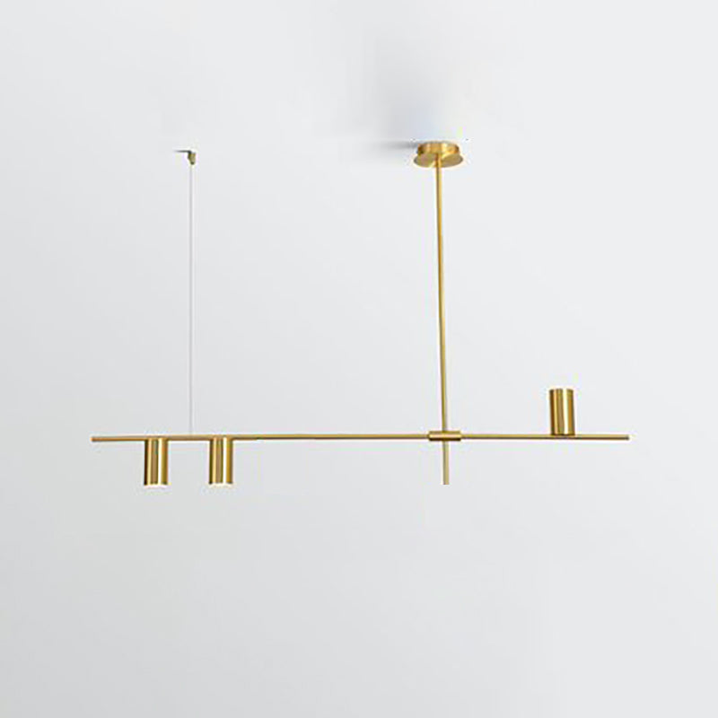 Lámpara de comedor de mesa de comedor simple nórdica lámpara colgante de comedor en oro