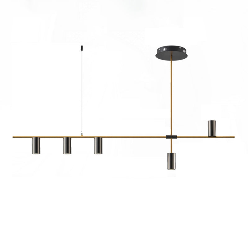 Lámpara de comedor de mesa de comedor simple nórdica lámpara colgante de comedor en oro