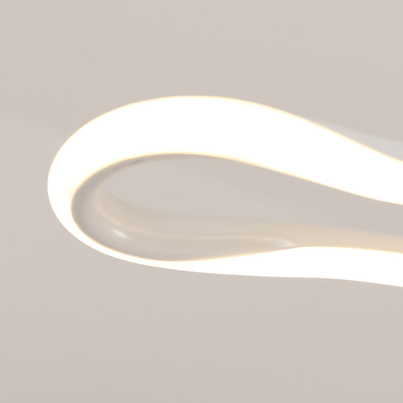 Modern Style Dining Table Island Lamp Lines LED Lighting Fixture for Kitchen