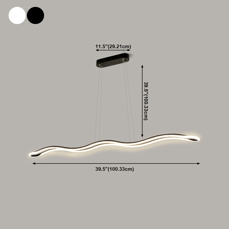 Modern de comedor de estilo Lámparas de lámparas de la isla de la isla de iluminación LED para cocina
