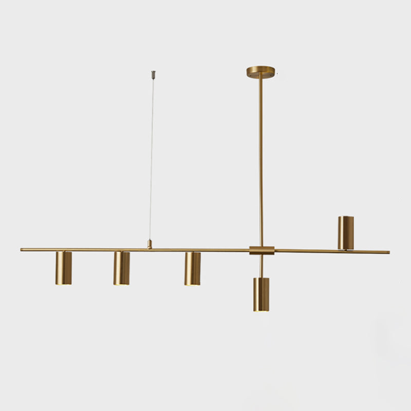Nordic Simple Dining Table Island Lamp Kitchen Dining Pendant Lamp in Gold