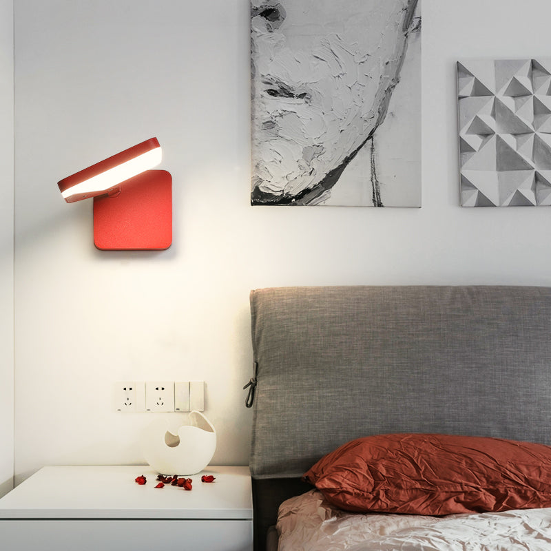 Simplicidad 1 Luz LED LED Splique Metal Rotating Wall Malling Lightsing para cabecera