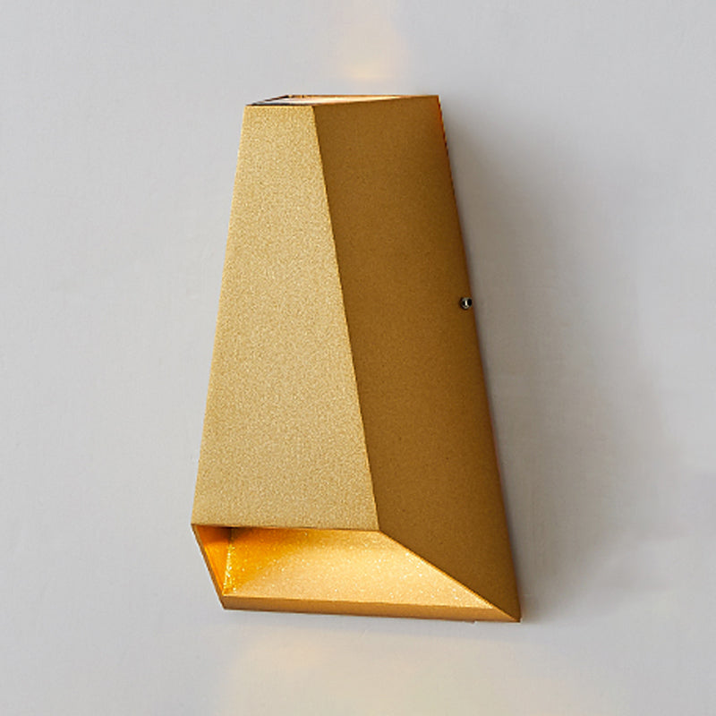 Contemporáneo de pared geométrica de metal LED dos luz de lavado de pared ligera para sala de estar