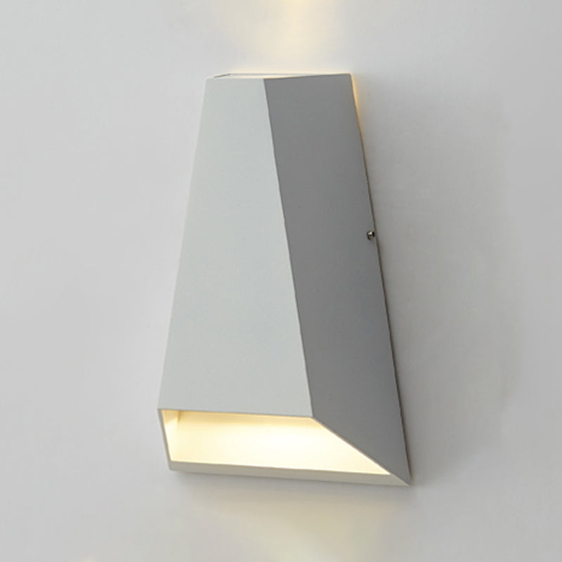 Contemporáneo de pared geométrica de metal LED dos luz de lavado de pared ligera para sala de estar