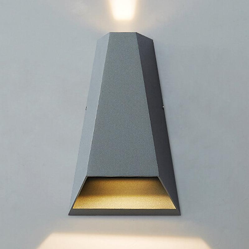 Contemporáneo de pared geométrica de metal LED dos luz de lavado de pared ligera para sala de estar