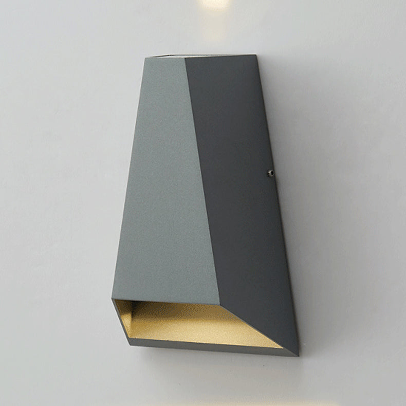 Contemporáneo de pared geométrica de metal LED dos luz de lavado de pared ligera para sala de estar