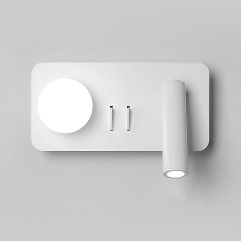 Modern Metallic Household Wall Sconce Adjustable Arm Bedroom LED Reading Lamp