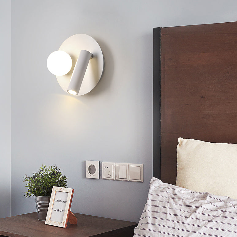 Modern Metallic Household Wall Sconce Adjustable Arm Bedroom LED Reading Lamp