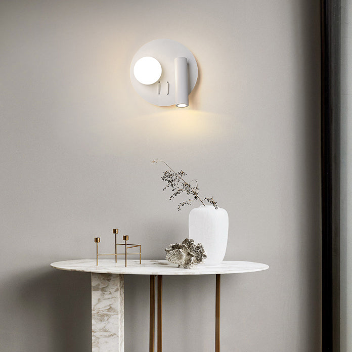 Modern Metallic Household Wall Sconce Adjustable Arm Bedroom LED Reading Lamp