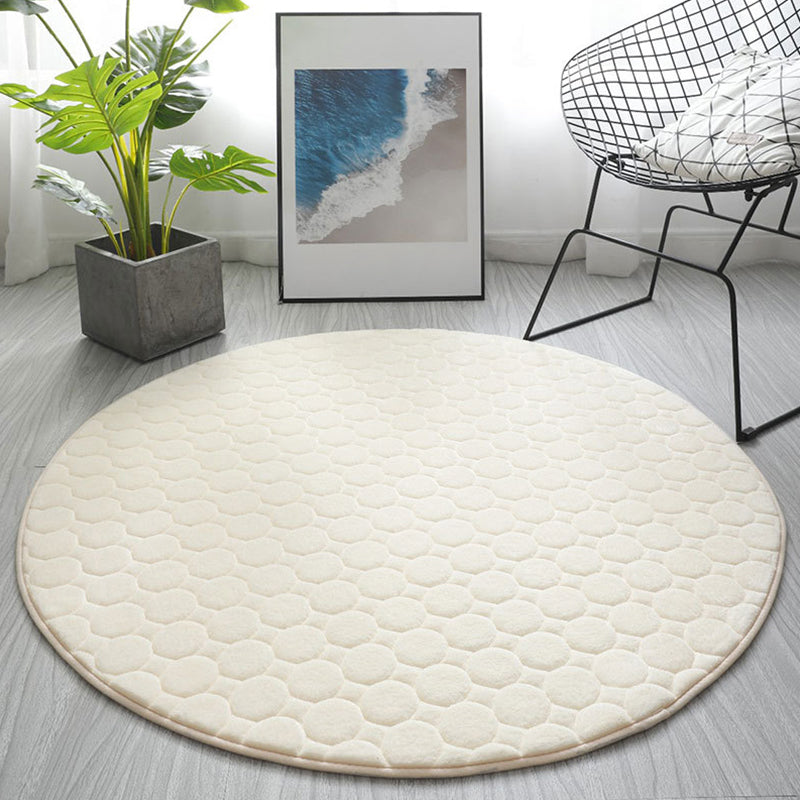 Chique woonkamer tapijt vaste kleur polyester gebied tapijt niet-slip achterste backing area tapijt