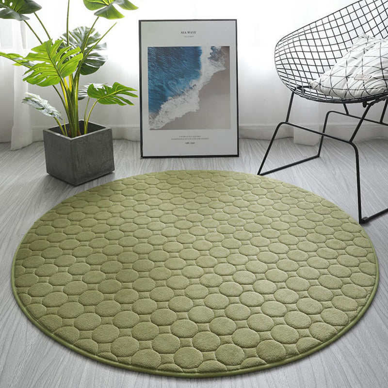 Chique woonkamer tapijt vaste kleur polyester gebied tapijt niet-slip achterste backing area tapijt