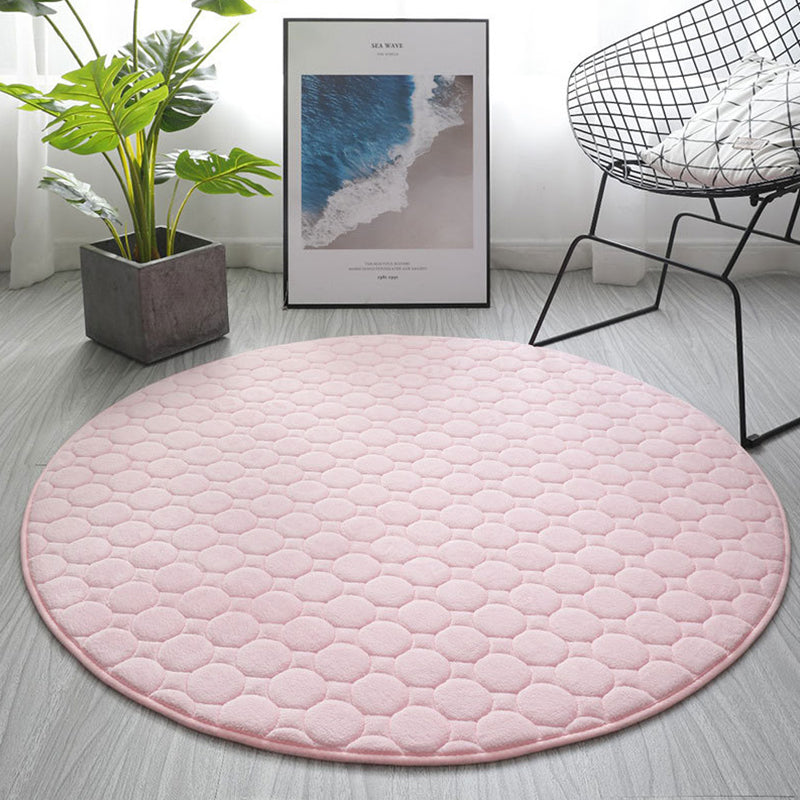 Chique woonkamer tapijt vaste kleur polyester gebied tapijt niet-slip achterste backing area tapijt
