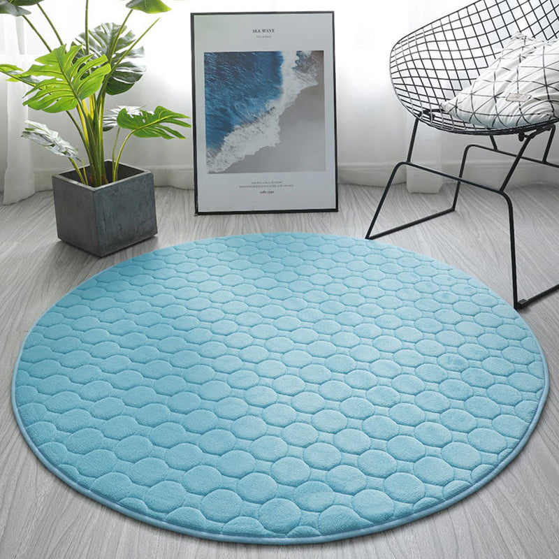 Chique woonkamer tapijt vaste kleur polyester gebied tapijt niet-slip achterste backing area tapijt